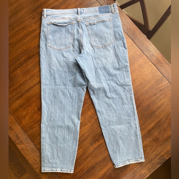 Abercrombie & Fitch Jeans Women 33/16 Blue The Mom High Rise Mid Wash Stretch - Picture 5 of 12